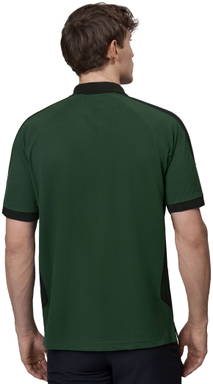 Polo bicolore ID PRO Wear 0322 - Vert bouteille