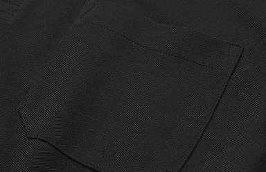 Polo ID PRO Wear à manches longues avec poche poitrine 0326 - Noir