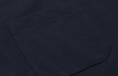 Polo ID PRO Wear à manches longues avec poche poitrine 0326 - Bleu marine
