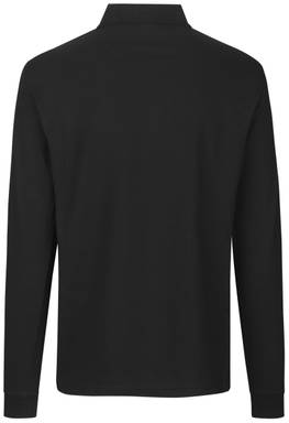 Polo ID PRO Wear à manches longues avec poche poitrine 0326 - Noir
