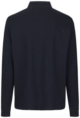 Polo ID PRO Wear à manches longues avec poche poitrine 0326 - Bleu marine