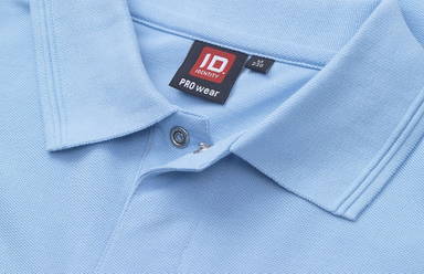 Polo à bouton-pression ID PRO Wear 0330 - Bleu clair