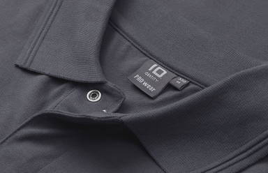 Polo à bouton-pression ID PRO Wear 0330 - Gris argenté