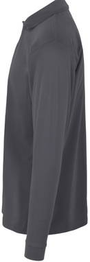 Polo à manches longues ID PRO Wear à bouton-pression 0336 - Gris argenté