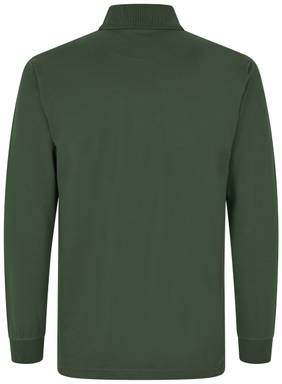 Polo à manches longues ID PRO Wear à bouton-pression 0336 - Vert bouteille