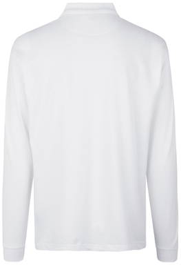 Polo à manches longues ID PRO Wear à bouton-pression 0336 - Blanc