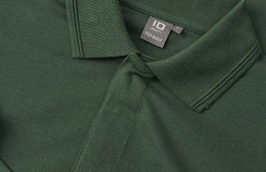 Polo à manches longues ID PRO Wear à bouton-pression 0336 - Vert bouteille