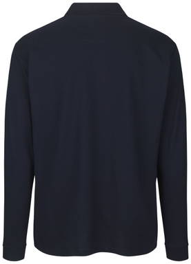 Polo à manches longues ID PRO Wear à bouton-pression 0336 - Bleu marine