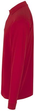Polo à manches longues ID PRO Wear à bouton-pression 0336 - Rouge