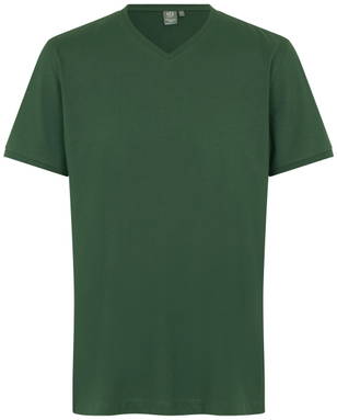 T-shirt ID PRO Wear CARE col en V 0372 - Vert bouteille