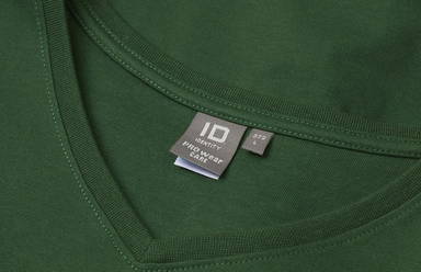 T-shirt ID PRO Wear CARE col en V 0372 - Vert bouteille