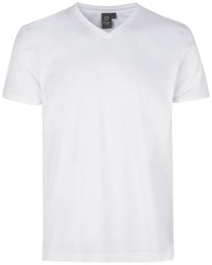 T-shirt ID PRO Wear CARE col en V 0372 - Blanc