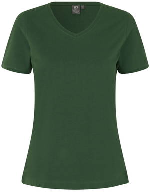 ID PRO Wear CARE V-Ausschnitt Damen T-Shirt 0373 - Flaschengrün