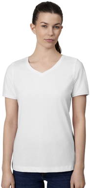 ID PRO Wear CARE V-Ausschnitt Damen T-Shirt 0373 - Weiß