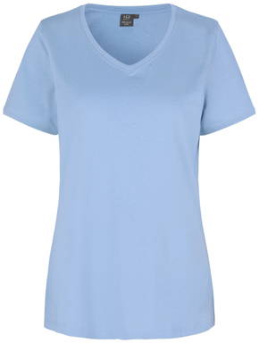 ID PRO Wear CARE V-Ausschnitt Damen T-Shirt 0373 - Hellblau