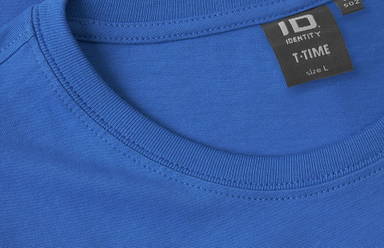 ID T-TIME® Slim Fit T-Shirt 0502 - Azurblau