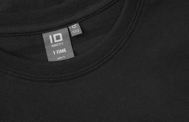 ID T-TIME® Slim Fit T-Shirt 0502 - Schwarz