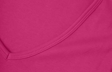 ID Interlock V-Ausschnitt Damen T-Shirt 0506 - Rosa
