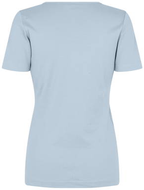 ID Interlock V-Ausschnitt Damen T-Shirt 0506 - Hellblau