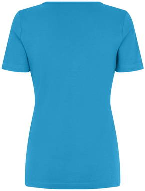 ID Interlock V-Ausschnitt Damen T-Shirt 0506 - Türkis