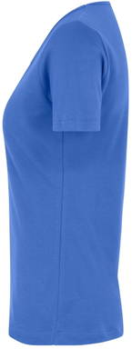 ID Interlock V-Ausschnitt Damen T-Shirt 0506 - Azurblau