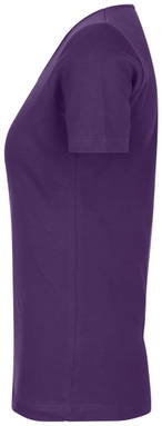 ID Interlock V-Ausschnitt Damen T-Shirt 0506 - Violett