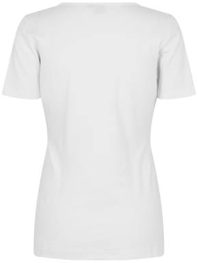 ID Interlock V-Ausschnitt Damen T-Shirt 0506 - Weiß