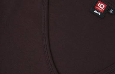 ID Interlock V-Ausschnitt Damen T-Shirt 0506 - Dunkles Bordeaux