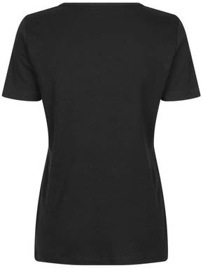 ID Interlock V-Ausschnitt Damen T-Shirt 0506 - Schwarz