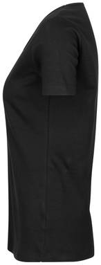 ID Interlock V-Ausschnitt Damen T-Shirt 0506 - Schwarz