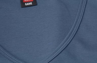 ID Interlock V-Ausschnitt Damen T-Shirt 0506 - Indigo