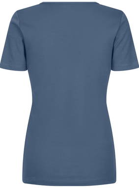 ID Interlock V-Ausschnitt Damen T-Shirt 0506 - Indigo
