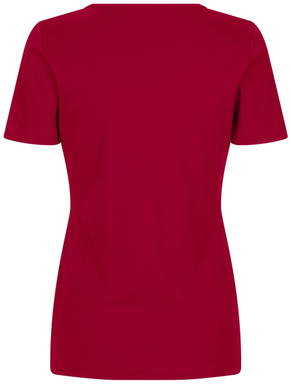 ID Interlock V-Ausschnitt Damen T-Shirt 0506 - Rot