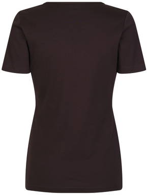 ID Interlock V-Ausschnitt Damen T-Shirt 0506 - Dunkles Bordeaux