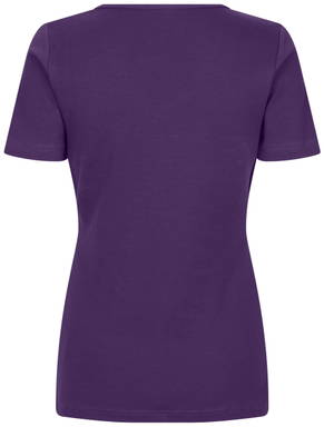 ID Interlock V-Ausschnitt Damen T-Shirt 0506 - Violett