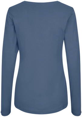 ID Interlock Damen T-Shirt mit langen Ärmeln 0509 - Indigo