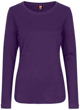ID Interlock Damen T-Shirt mit langen Ärmeln 0509 - Violett