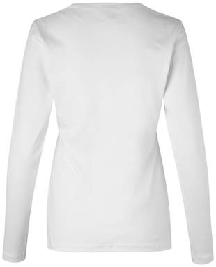 ID Interlock Damen T-Shirt mit langen Ärmeln 0509 - Weiß