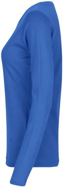 ID Interlock Damen T-Shirt mit langen Ärmeln 0509 - Azurblau