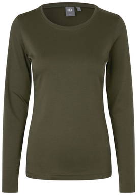 ID Interlock Damen T-Shirt mit langen Ärmeln 0509 - Oliv