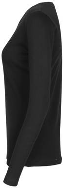 ID Interlock Damen T-Shirt mit langen Ärmeln 0509 - Schwarz