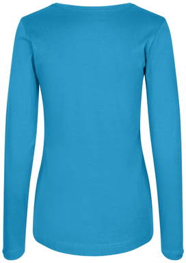ID Interlock Damen T-Shirt mit langen Ärmeln 0509 - Türkis