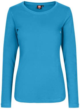 ID Interlock Damen T-Shirt mit langen Ärmeln 0509 - Türkis