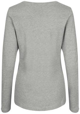 ID Interlock Damen T-Shirt mit langen Ärmeln 0509 - Graumeliert