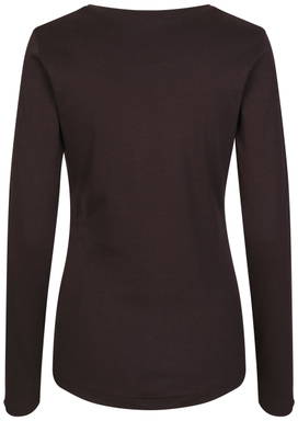 ID Interlock Damen T-Shirt mit langen Ärmeln 0509 - Dunkles Bordeaux