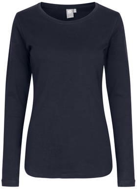 ID Interlock Damen T-Shirt mit langen Ärmeln 0509 - Marineblau