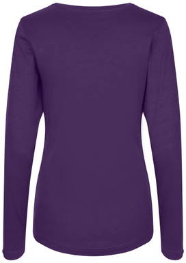 ID Interlock Damen T-Shirt mit langen Ärmeln 0509 - Violett