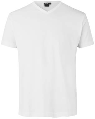 ID T-TIME® V-Ausschnitt T-Shirt 0514 - Weiß