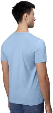ID T-TIME® V-Ausschnitt T-Shirt 0514 - Hellblau