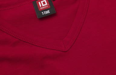 ID T-TIME® V-Ausschnitt T-Shirt 0514 - Rot